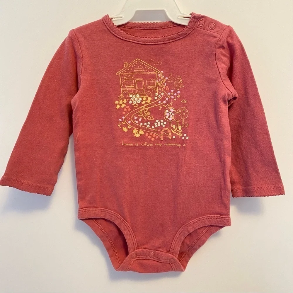 Carter's Baby Girl's Long Sleeve Bodysuit & Ruffle Pants Set Size 18 Months